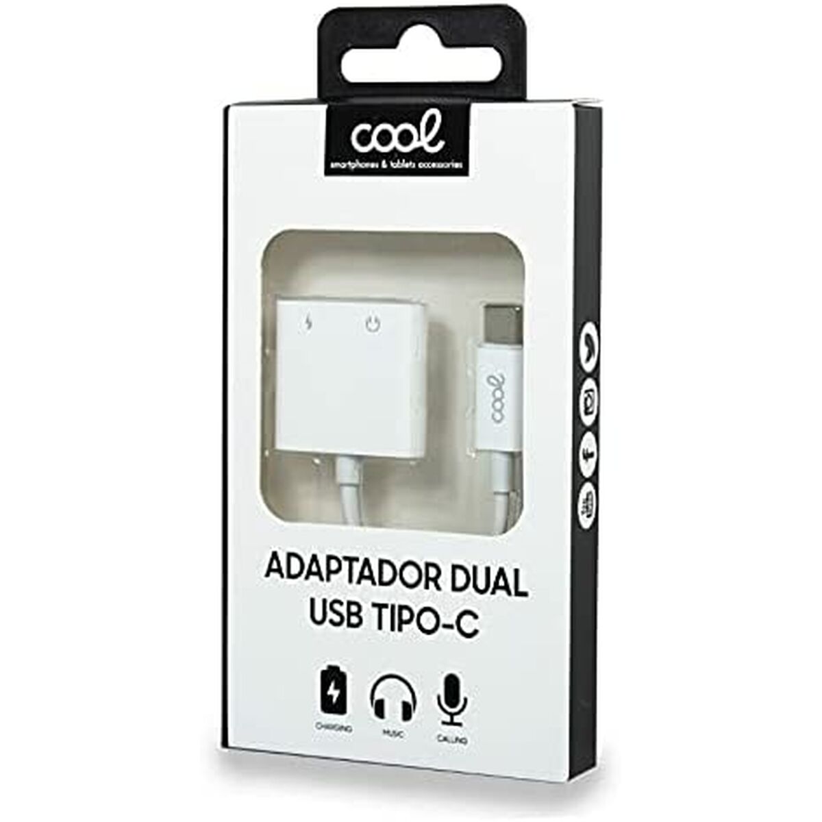USB-keskitin Cool Valkoinen